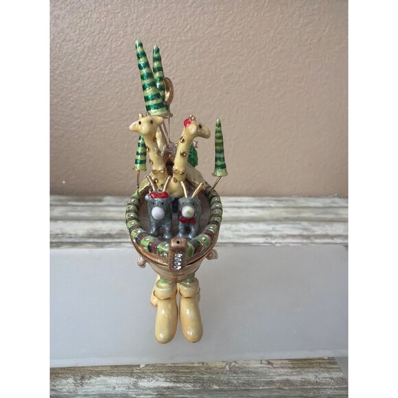 Dept 56 Patience Brewster Krinkles Noah’s Ark Jeweled Hinged Trinket Box w/FLAW - Picture 8 of 16